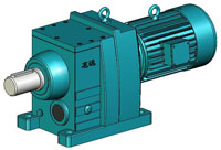 C系列斜齒輪減速機(jī)實體模型