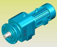 C系列斜齒輪減速機(jī)實體模型