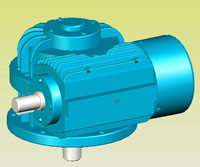 CWS圓弧圓柱蝸桿減速機實體模型(GB9147—88)