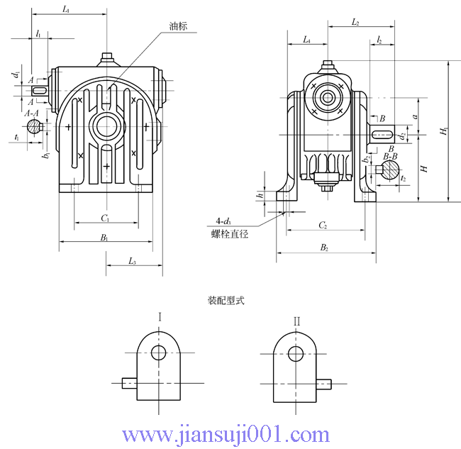 CW系列圓弧圓柱蝸桿減速機GB9147—88