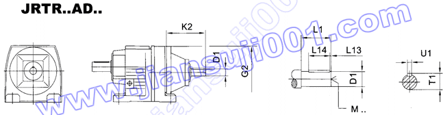 JRTR斜齒輪減速電機